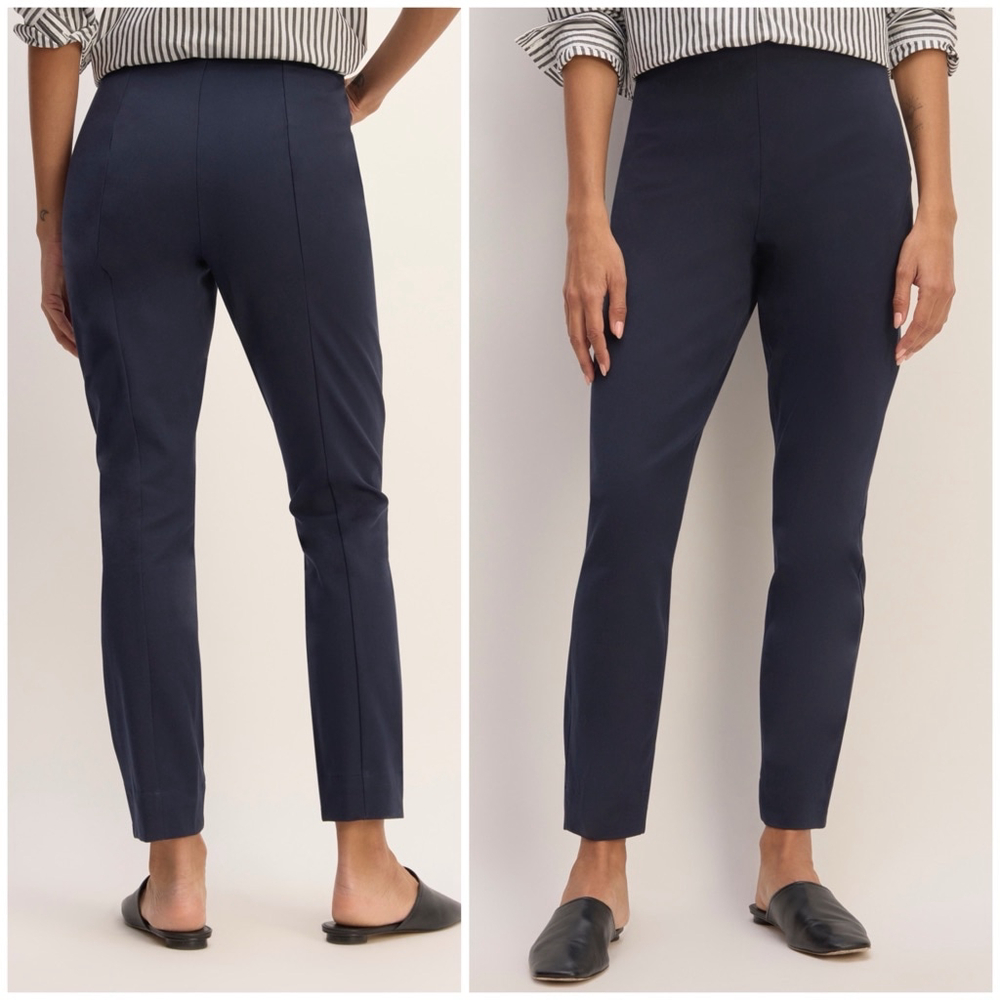 Everlane Womans Pantd Meet the Bi-Stretch Work Pant
 Blue 14 Blue
